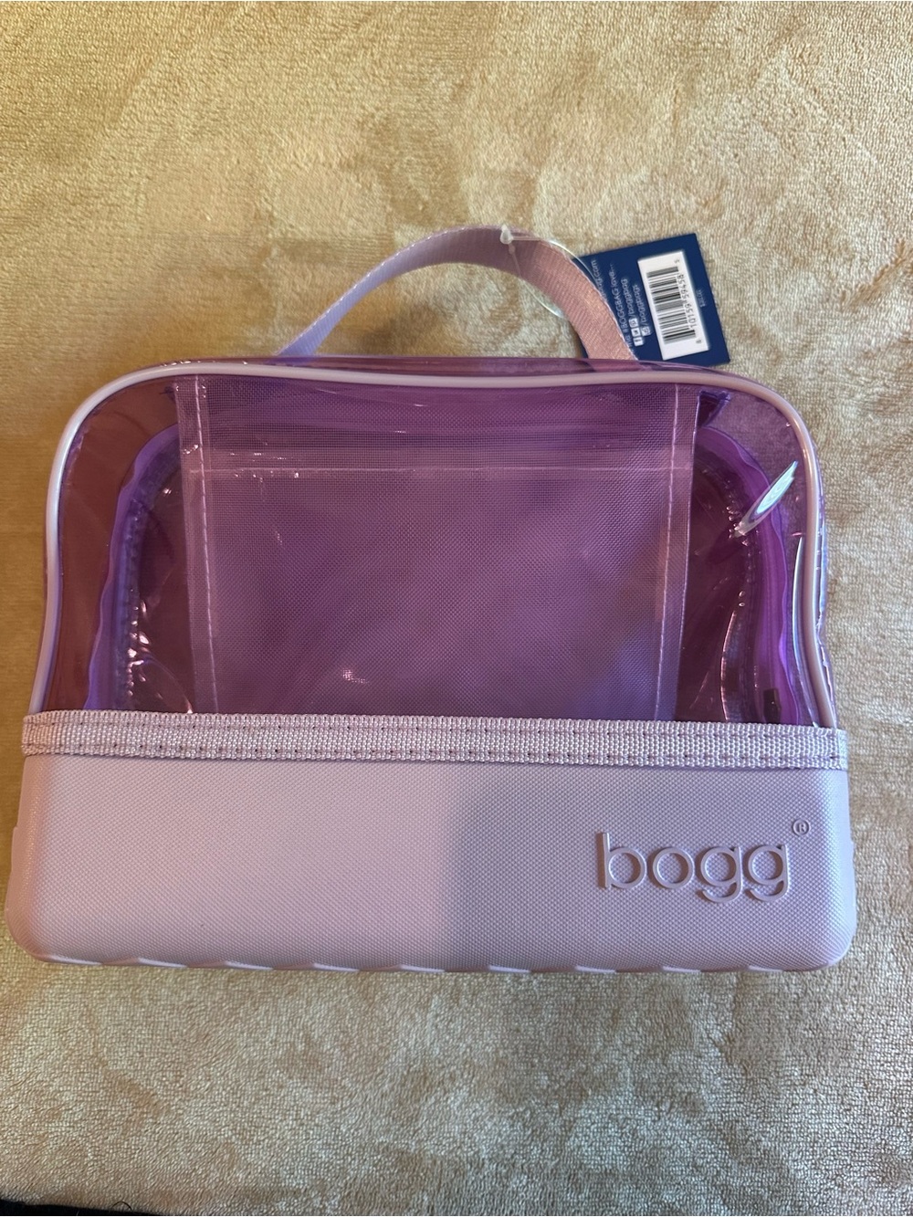 BOGG Lilac Clear Cosmetic Tote -